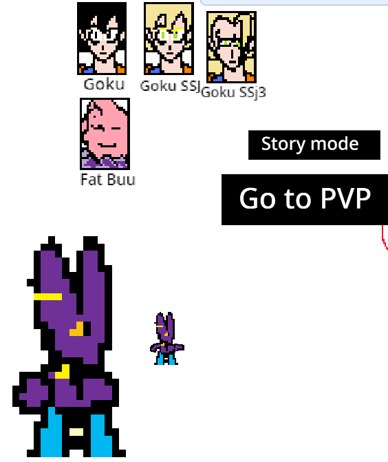 Dragon Ball Z Pixel showdown